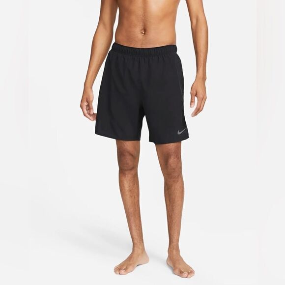 Nike 7" Black Dri-FIT Challenger 2-in-1 Running Shorts - Picture 1 of 13